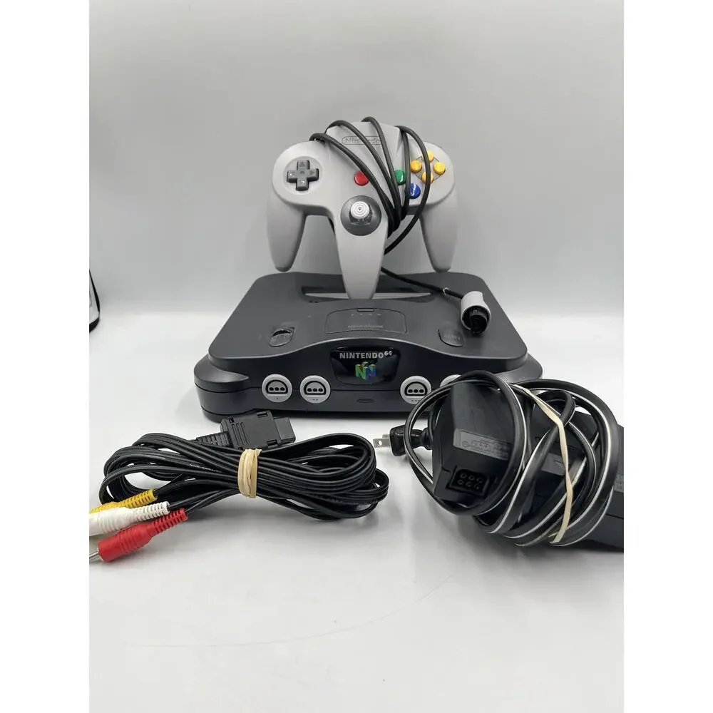 Nintendo 64 Console System Bundle w/ Controller & Cables N64 (NUS-001) *TESTED